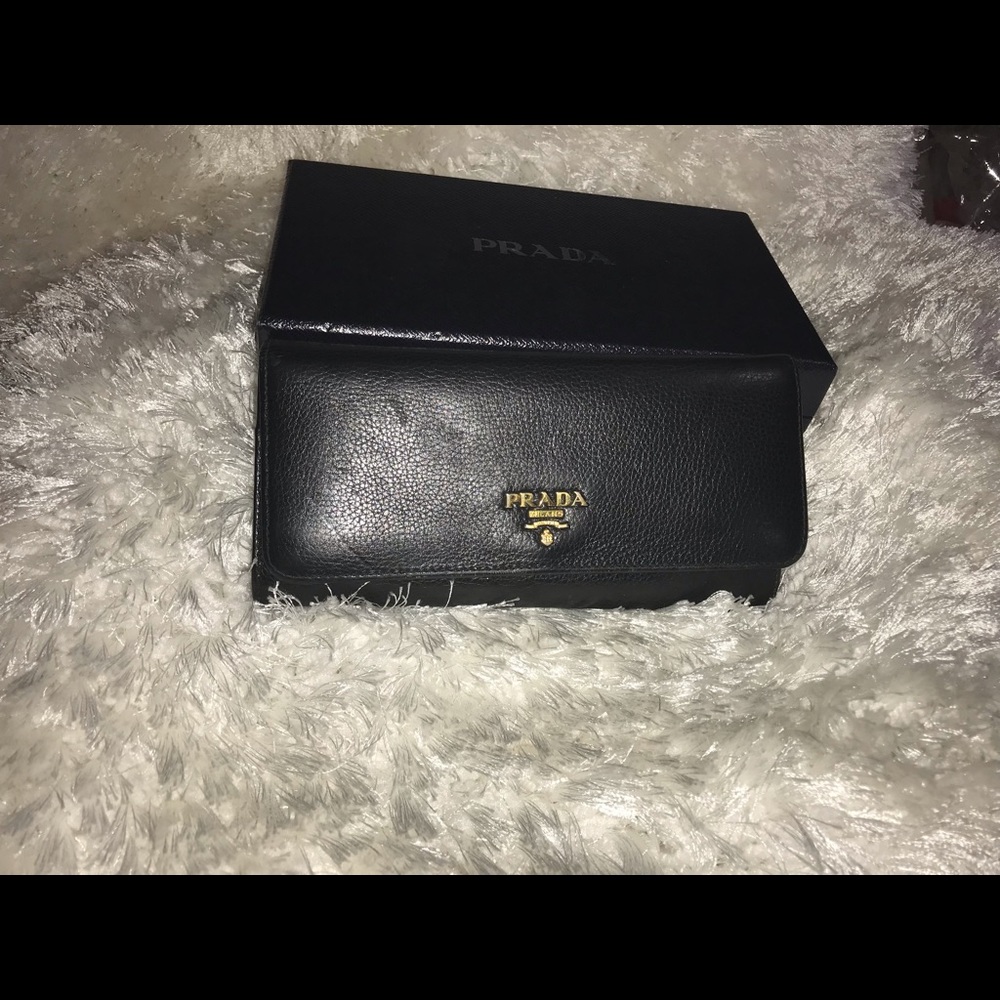 COPY - Prada black Wallet
